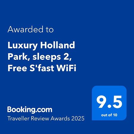 Luxury Holland Park, Sleeps 2, Free S'Fast Wifi Lejlighed London Eksteriør billede